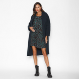 Vestido Lactancia Vuelo Manga Larga Leo Verde Agua Rojo