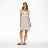 Camisa de Dormir Lactancia Encaje BB Gris