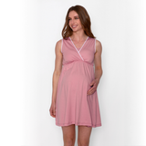 Camisa de Dormir Lactancia Peto Malva