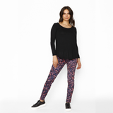 Calza Maternal Hojas Coral