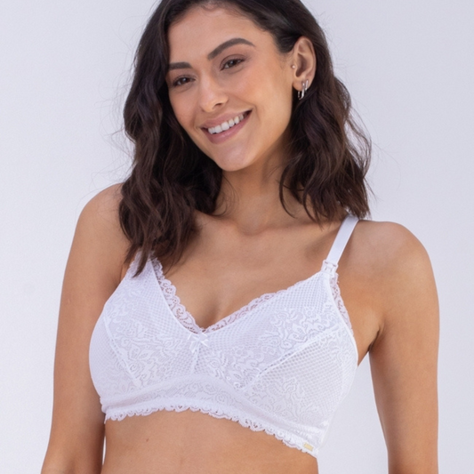 Sostén lactancia full encaje Blanco 2Rios