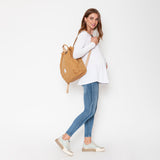 Polera Maternal Ruedo Curvo Manga Larga Blanco