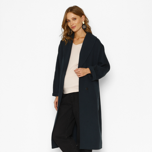 Polera Maternal Cuello en V Manga Larga Beige