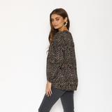 Sweater Lactancia Capa Puntas Lluvia Negro