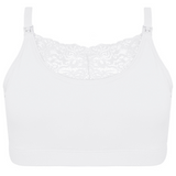 Sostén lactancia semi encaje Blanco