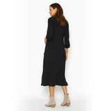 Vestido Lactancia Elisa Manga Larga Negro