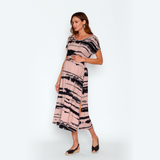 Vestido Maternal Elena Rodillo Beige