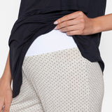 Pijama Lactancia Manga Corta Gris Estrellas Azules