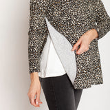 Polerón Lactancia Lucía Leopardo Chico Beige