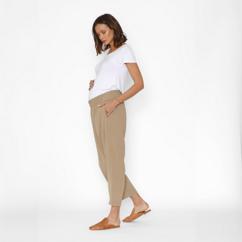 Pantalón Maternal Ana Beige