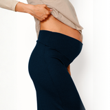 Pantalón Maternal Ancho Lanilla Azul Marino