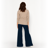 Pantalón Maternal Ancho Lanilla Azul Marino