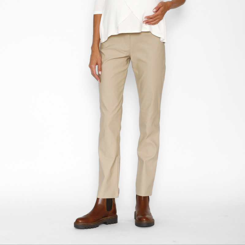 Pantalón Maternal Bengalina Beige