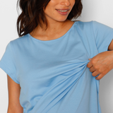 Pijama Lactancia Short Paz Verde Silvestre