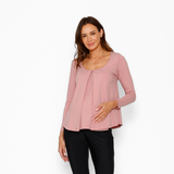 Polera Lactancia Colomba Manga Larga Rosado