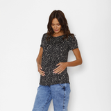 Polera Lactancia Paz Deer Negro