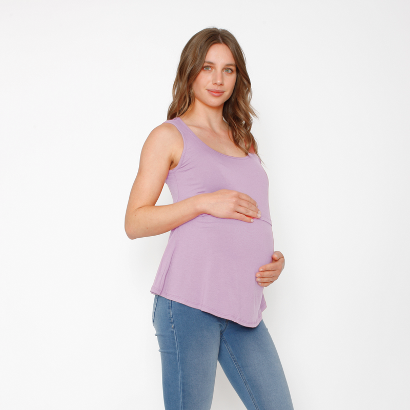 Polera Lactancia Vuelo Lila