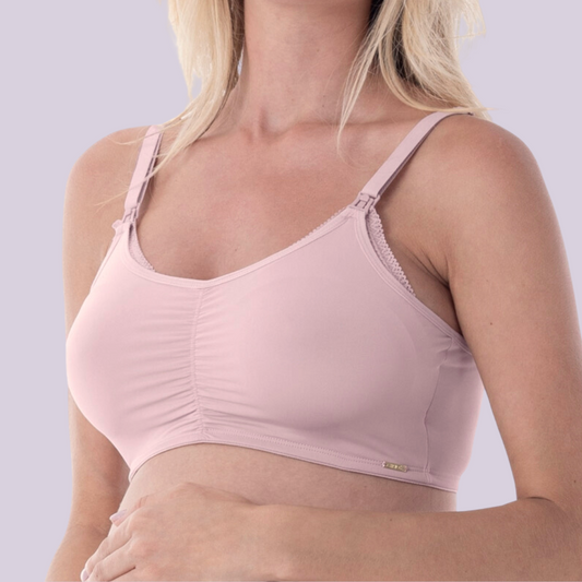 Sostén lactancia recogido Rosa Pálido 2Rios