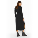 Vestido Maternal Elena Manga Larga Negro
