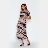 Vestido Maternal Elena Rodillo Beige