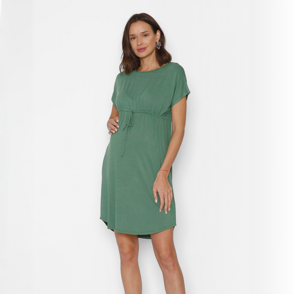 Vestido Maternal Inés Verde