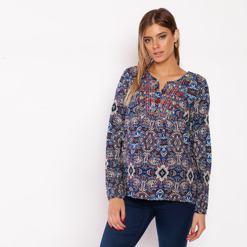 Blusa India Estampada