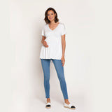 Jeans maternal Loreto Celeste