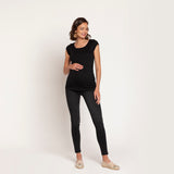 Jeans maternal Loreto Pitillo Negro